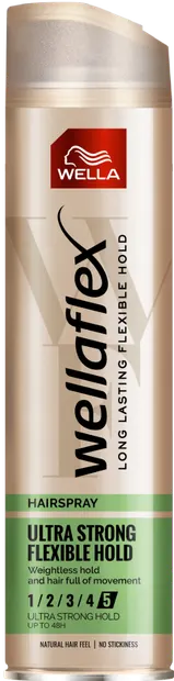 Fixativ cu grad de fixare 5 Ultra Strong Flexible Hold Wellaflex, 250ml, Wella