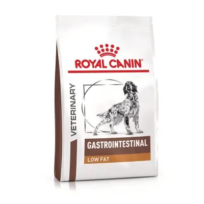 ROYAL CANIN VD Gastrointestinal Low Fat, XS-XL, dietă veterinară, hrană uscată câini, sistem digestiv, 12kg