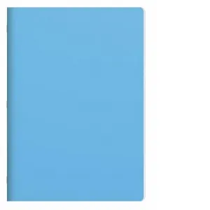 Caiet A4 capsat, 40 file matematica, 60g/mp, PP 280 microni, albastru