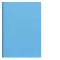 Caiet A4 capsat, 40 file matematica, 60g/mp, PP 280 microni, albastru