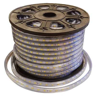 Banda LED 230V 60 LED 14.4W Albastru IP68 50m/Rola