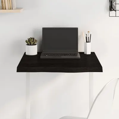 vidaXL Blat de masă maro 60x60x(2-4) cm, lemn masiv stejar tratat