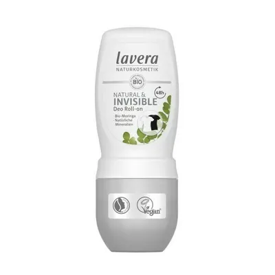 Deodorant Roll-on Natural & Invisible cu moringa si minerale naturale 50ml Lavera