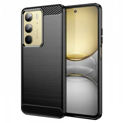 Husa pentru Realme C75 5G / 14x, Techsuit, Carbon, Neagra