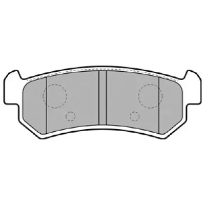 Set placute frana, frana disc DELPHI LP1910