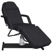 Gossi masa de masaj, negru, 180x62x(87-112) cm