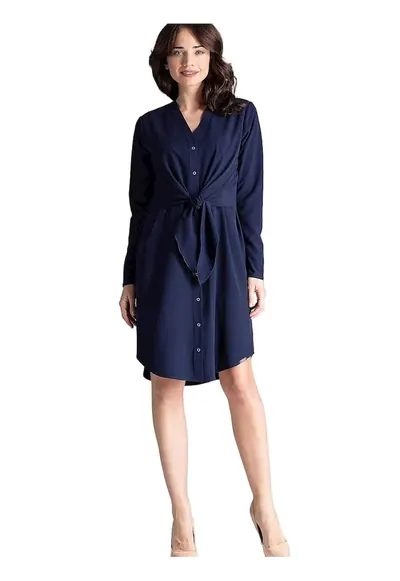 Rochie - Poliester/Elastan - Bleumarin - De zi -