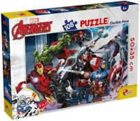 Puzzle cu două fețe Lisciani de colorat din 108 piese - The Avengers