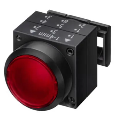 Buton comanda cu indicator luminos, rosu, cu revenire
