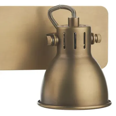 Corp de iluminat tip spot Idaho 2 Light Wall Spotlight Natural Brass