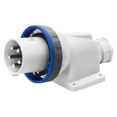 Stecher fisa industriala fixa 90° - IP67 - 3P+N+E 125A 200-250V 50/60HZ - BLUE - 9H - MANTLE TERMINAL
