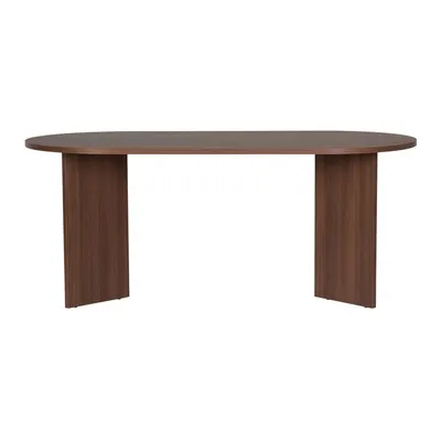 Masă de dining cu aspect de lemn de nuc 89,5x180 cm Sablin – Kalune Design