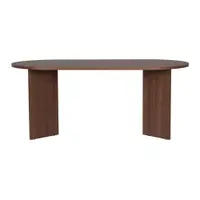 Masă de dining cu aspect de lemn de nuc 89,5x180 cm Sablin – Kalune Design