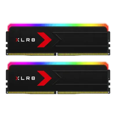Memorii RAM PNY XLR8 RGB, 32GB (2x16), DDR5, 6000MHz, CL36, AMD EXPO, XMP 3.0, Dual Channel Kit