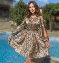 Rochie scurta animal print - Bella 26