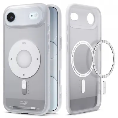 Husa MagSafe pentru Apple iPhone 17 Air, Spigen, Ultra Hybrid Classic, Argintie ACS10322