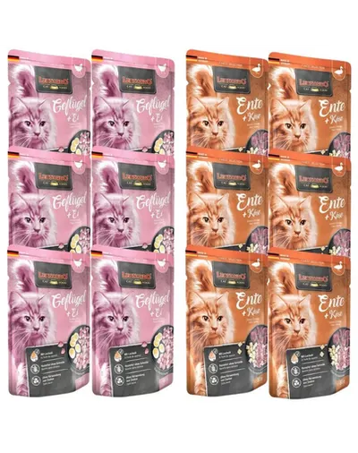 LEONARDO Finest Selection hrana pisici mix arome 12x85 g rata cu branza si pasari de curte cu oua