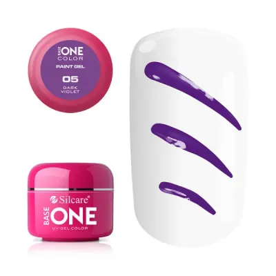 Gel UV Color Base One Silcare Paint Dark Violet 05