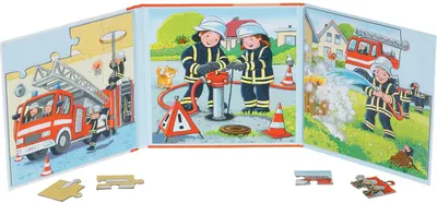 Carte magnetică cu 2 puzzle-uri