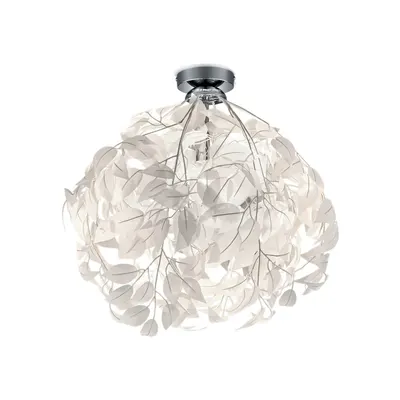 Lustră Reality Pendant Leavy, înălțime 58 cm, alb