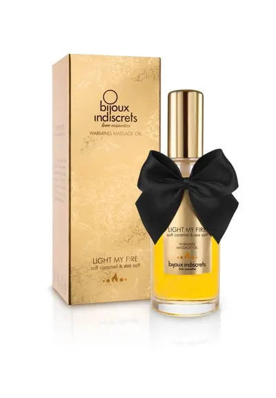 Ulei de masaj, Bijoux Indiscrets, caramel moale, efect termic