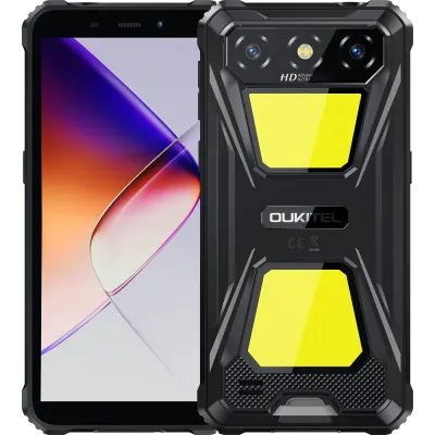 Telefon rugged Oukitel G5, 4G, 6.0 HD+, T310, 4GB RAM + 64GB, Lantera Puternica SOS, Android 14, Black