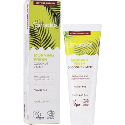 Pasta de dinti morning fresh cu cocos si menta ecologica 75ml Nordics