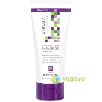 Gel de Dus Revigorant cu Extract de Lavanda si Cimbru 251ml Secom