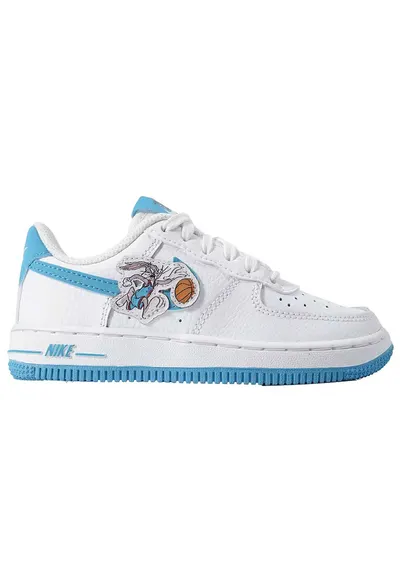 Pantofi sport Force 1 '06 - alb - piele - colaborare Bugs si Lola Bunny