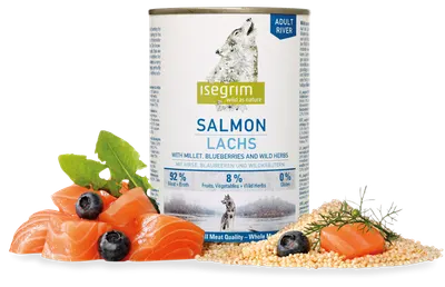 Conserva Isegrim Dog Adult - Salmon, 400 gr