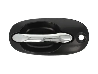 Maner usa Stanga Fata potrivit KIA CARNIVAL I, CARNIVAL II 1999-2006 - (exterior, cu gaura pentru incuietoare; crom/grund)