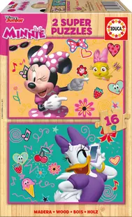 Puzzle Educa din 2 x 16 de piese -Minnie Happy Helpers