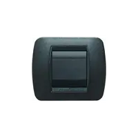 Placa ornament 4 module Grafit Negru Bticino Living