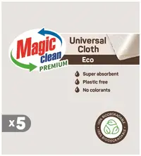 Prosoape biodegradabile Magic Clean - Premium Eco, 5 buc., albe