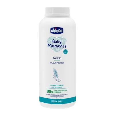 Pudra de talc Chicco Baby Moments, 150g, 0luni+