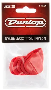 Pene pentru chitară Dunlop - Nylon Jazz III XL, 1.38mm, 6 buc. , roşu