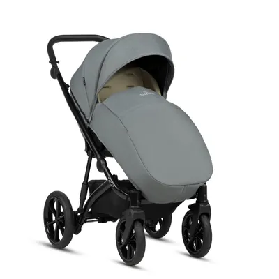 Carucior pentru copii Buba Zaza2 Mint 2 in 1 cu suspensii, scaun reversibil, rucsac, suport pahar, plasa insecte si husa ploaie