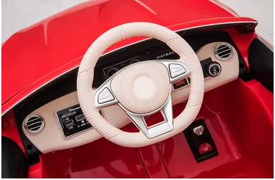 Masinuta electrica pentru copii Mercedes Maybach S650 Red 12V4.5Ah,echipare premium si licenta,2 motoare,roti EVA,scaun piele,usi cu deschidere,pornire la cheie,unitate audio cu muzica,lumini LED,sistem troller,suspensii