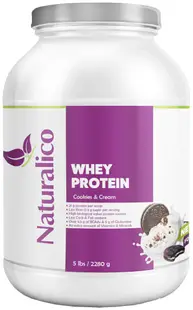 Whey Protein, fursecuri cu cremă, 2280 g, Naturalico