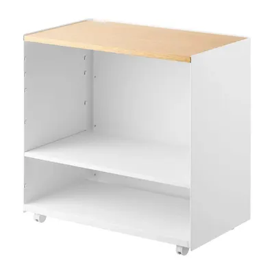 Etajeră pe roți albă din metal 60x59x35 cm Tower – YAMAZAKI