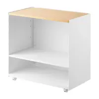 Etajeră pe roți albă din metal 60x59x35 cm Tower – YAMAZAKI