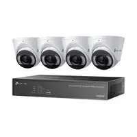 Sistem supraveghere interior IP TP-Link VIGI NK4P-T4425-2T, 4 camere 4 MP, IR/lumina alba 30 m, HDD 2TB