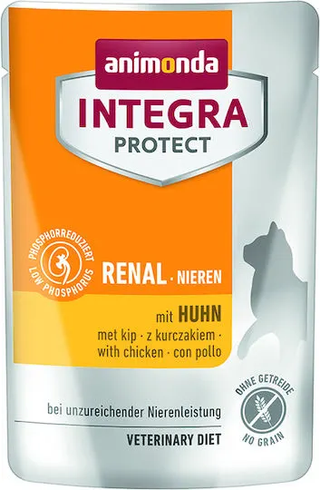 Hrana umeda pentru pisici, Integra Protect Renal, cu pui, Pachet 24 X 85 gr