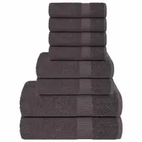 Gossi set prosoape 8 piese antracit 360 g/m2 100% bumbac