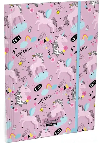 Mapa cu elastic Lizzy Card A4 - Uni Cool Magic, Lollipop