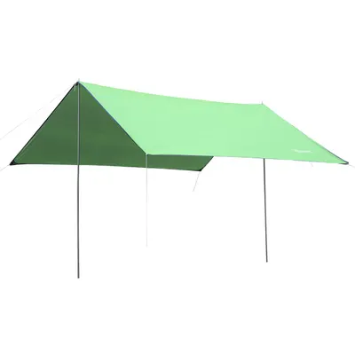 Outsunny Copertina Portabila 3X3M Parasolar Rezistent La Apa Verde