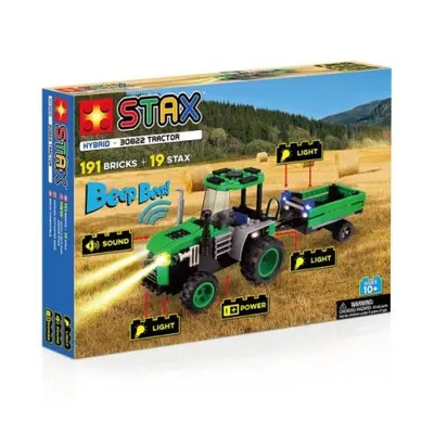 Jucarie Stax - Set constructie cu lumini si sunete - Tractor