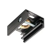 Iluminat decorativ pe sina, EUTRAC® Melodii, negru negru, fir M13,