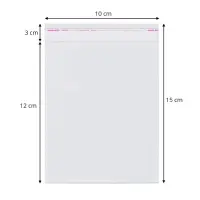 Pungi cu clapetă adezivă - lungimi între 2 și 40cm (set 1000 buc) - 10x15cm
