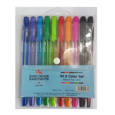 Set 10 Pixuri de Unica Folosinta, Colorate Atractiv, 0.7 mm